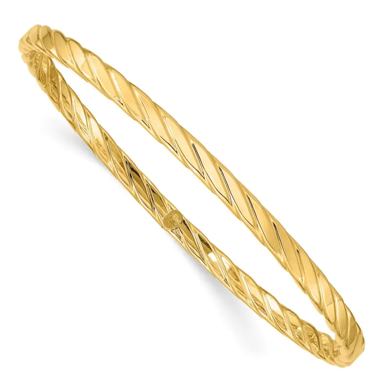 14k-4mm-textured-twist-slip-on-bangle