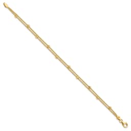 14k-gold-polished-and-diamond-cut-beads-2-strand-bracelet