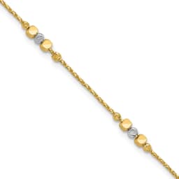 14k-two-tone-pol-texture-dia-cut-beads-w-1in-ext-bracelet