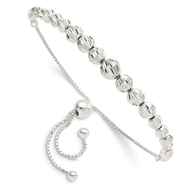 sterling-silver-polished-d-c-beaded-adjustable-bracelet