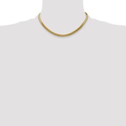14k-5mm-silky-herringbone-chain