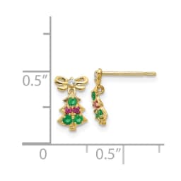 14k-madi-k-cz-children-s-christmas-tree-dangle-post-earrings
