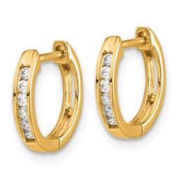 14k-gold-polished-diamond-hinged-hoop-earrings