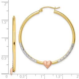 10k-two-tone-white-rhodium-d-c-heart-hoop-earrings