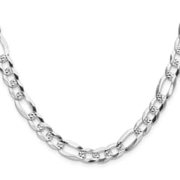 sterling-silver-8-0mm-flat-d-c-pave-figaro-chain