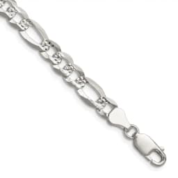 sterling-silver-7-0mm-flat-d-c-pave-figaro-chain