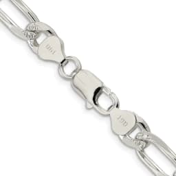 sterling-silver-rhodium-plated-8mm-pav‚-flat-figaro-chain