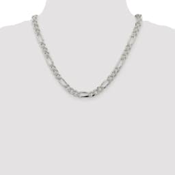 sterling-silver-rhodium-plated-8mm-pav‚-flat-figaro-chain