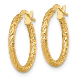14k-polished-diamond-cut-textured-2-00-x-18mm-tube-hoop-earrings