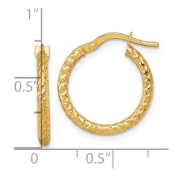 14k-polished-diamond-cut-textured-2-00-x-18mm-tube-hoop-earrings