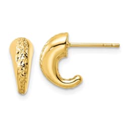 14k-polished-diamond-cut-hollow-j-hoop-post-earrings