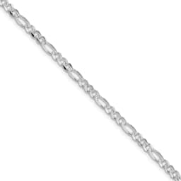 sterling-silver-rhodium-plated-4mm-pav-flat-figaro-chain
