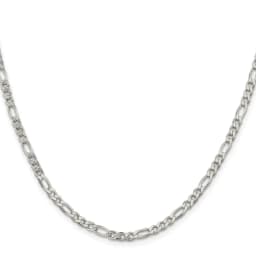 sterling-silver-rhodium-plated-4mm-pav-flat-figaro-chain