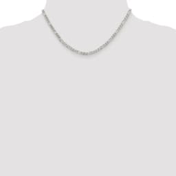 sterling-silver-rhodium-plated-4mm-pav-flat-figaro-chain