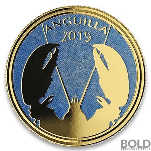 2019 EC8 Anguilla Lobster 1 oz Gold Proof (Colored)