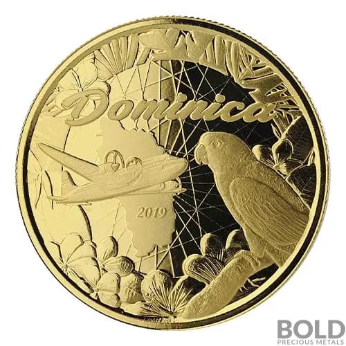2019 EC8 Dominica Nature Isle 1 oz Gold BU