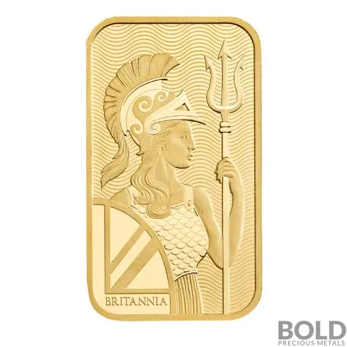Gold 50 Gram Royal Mint Britannia Bar