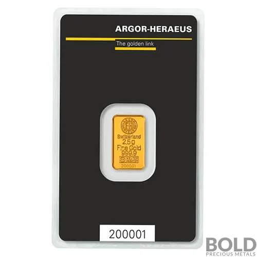 Gold Argor-Heraeus - 2.5 Gram