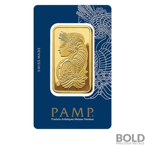 Gold 50 Gram PAMP *Fortuna* Bar