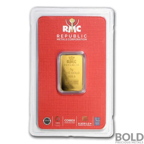Gold Bar Republic Mint - 5 Gram