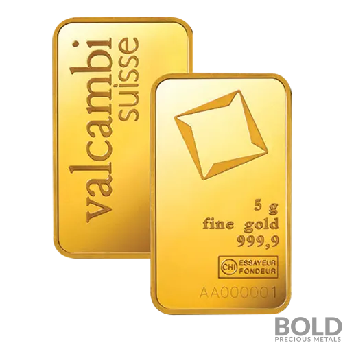 Gold Bar Valcambi - 5 Gram