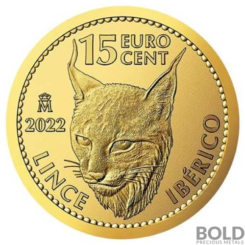 2022 Gold 1/10 oz Spanish Iberian Lynx BU