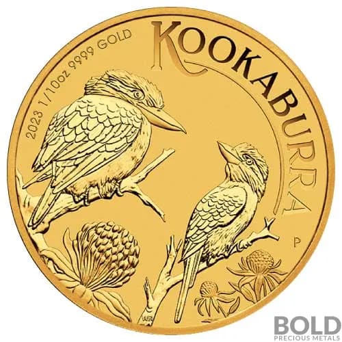 2023 1/10 oz PERTH Kookaburra Gold Coin