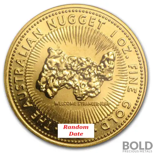 Gold Australian Nugget *Random Date* - 1 oz