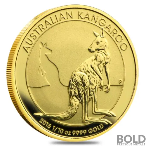 2016 Gold Australian Perth Kangaroo - 1/10 oz