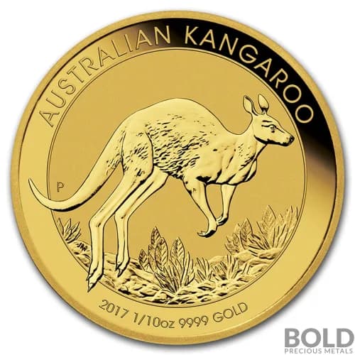 2017 Gold Australian Perth Kangaroo - 1/10 oz