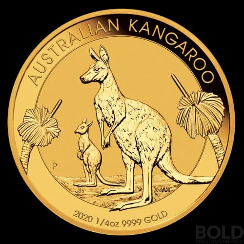 2020 Gold Australian Perth Kangaroo - 1/4 oz