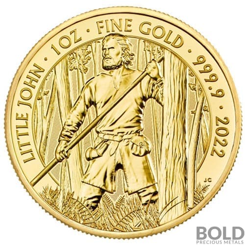 2022 Great Britain Myths & Legends: Little John 1 oz Gold BU