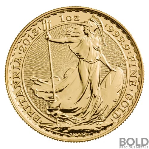 2018 Gold Great Britain Britannia - 1 oz