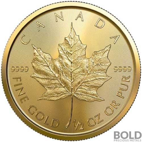 2023 Gold 1/2 oz Canada Maple Leaf Coin