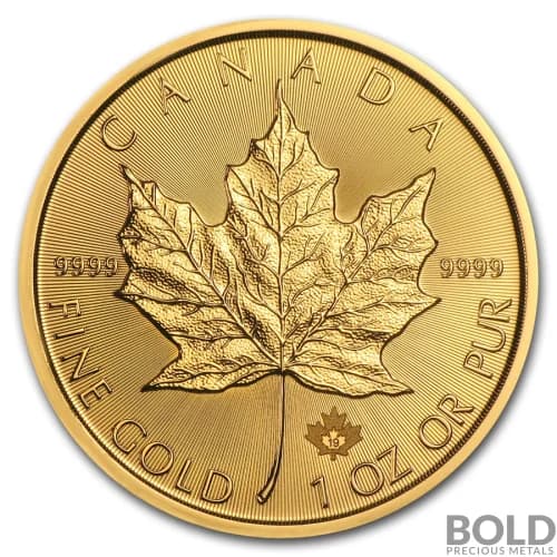 2019 Gold Canadian Maple Leaf - 1 oz