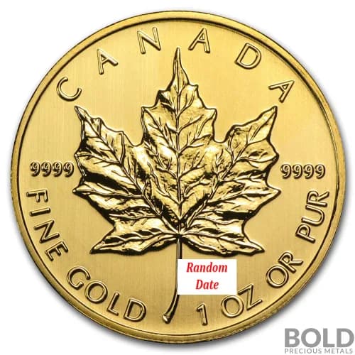 Gold Canada Maple Leaf *Random Date* - 1 oz