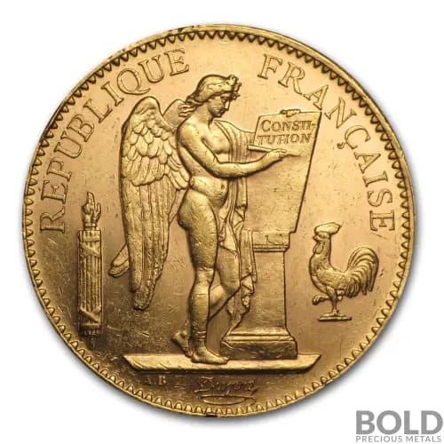 Gold World French 100 Franc