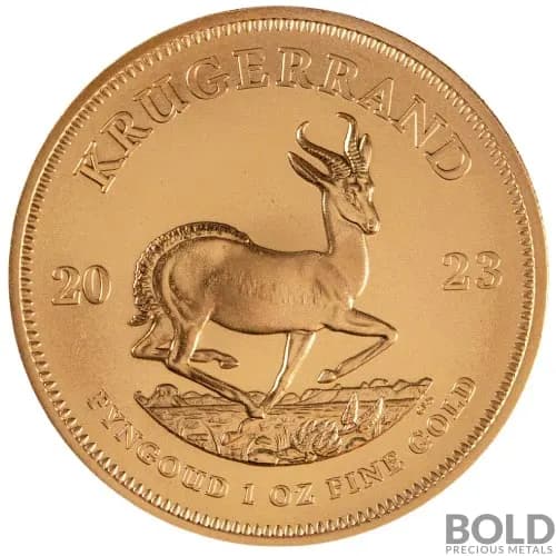 2023 Gold 1 oz South Africa Krugerrand BU Coin