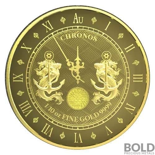 2021 Gold Tokelau Chronos 1/10 oz Prooflike