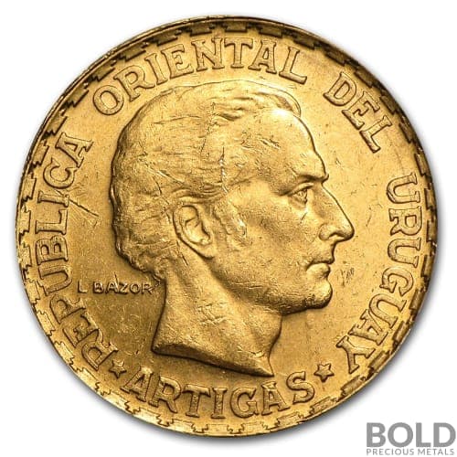 Uruguay 5 Peso Gold Coin