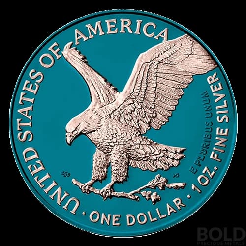 2021 Space Blue American Silver Eagle - 1 oz