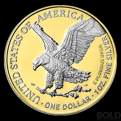 2021 Space Gold American Silver Eagle - 1 oz