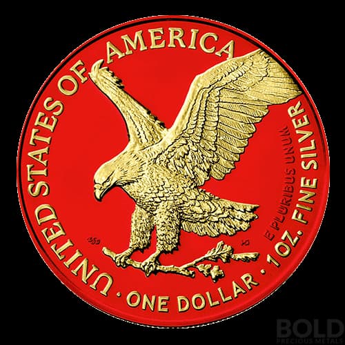 2021 Space Red American Silver Eagle - 1 oz