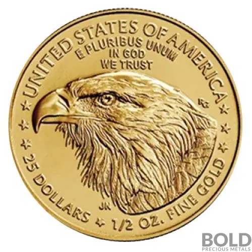 2022 American Gold Eagle 1/2 oz BU