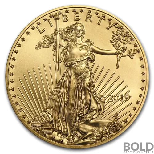 2019 Gold American Eagle - 1/2 oz