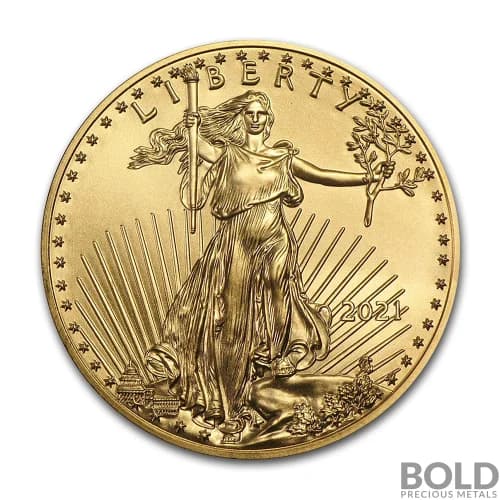 2021 American Gold Eagle 1/2 oz BU (Type 1)