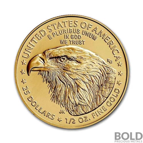 2021 American Gold Eagle 1/2 oz BU (Type 2)