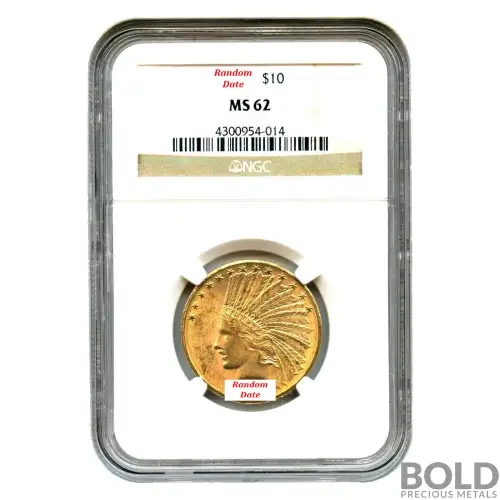 Gold American $10 Indian - NGC MS62