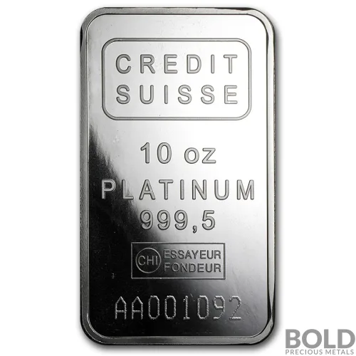 Platinum Bar Credit Suisse - 10 oz