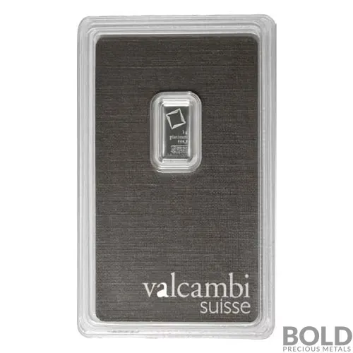 Platinum Bar Valcambi - 1 Gram